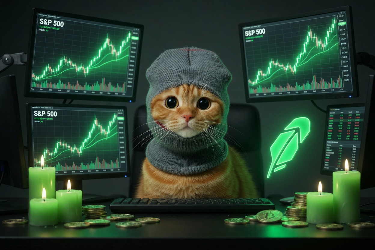 Sock cat trading scene